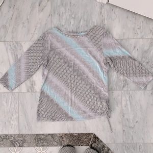 Ruby rd petite 3/4 sleeve shirt